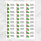 Printable Cute Santa Hat Frog Address Labels at Printable Planning. Sheet of 30 labels.