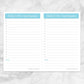 Printable Daily To-Do Lists - 2 Per Page - Task Checklists in Blue at Printable Planning.