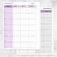 Printable Purple Weekly Lesson Plan for Teachers, School Planning Pages at Printable Planning.