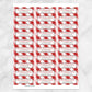 Printable Red Gingham Pattern Address Labels at Printable Planning. Sheet of 30 labels.