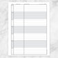 Printable Scheduling Sheet with Notes, page 1, at Printable Planning.