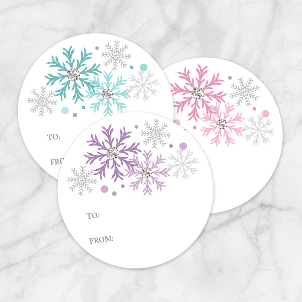 Snowflakes sticker set of 20, Rainbow Sticker for Sale by