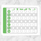 Printable Toddler Chore Chart - Daily Routine Weekly Pages in green at Printable Planning.
