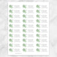 Printable Winter Green Gray Snowflake Address Labels at Printable Planning. Sheet of 30 labels.