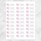 Printable Winter Pink Gray Snowflake Address Labels at Printable Planning. Sheet of 30 labels.