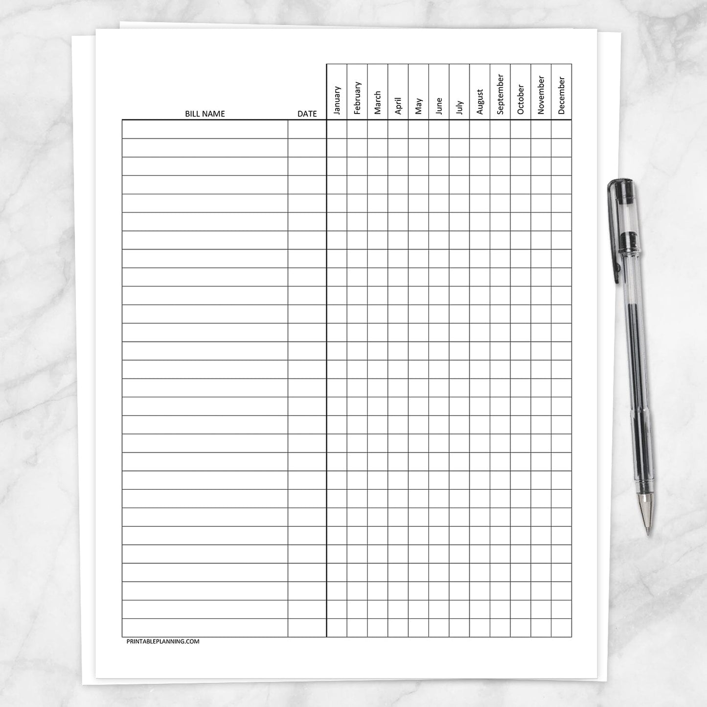 Printable Debt Snowball Sheet, Debt Payoff Plan, and Bill Payment Tracker Log - BUNDLE at Printable Planning