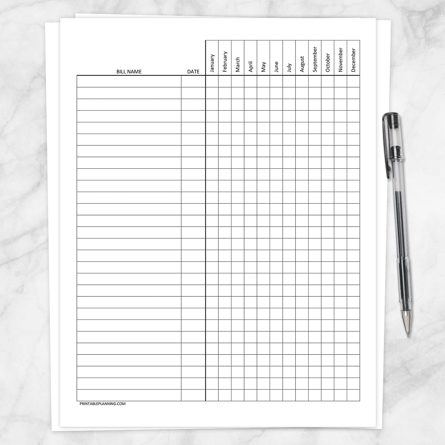 Printable Debt Snowball Sheet, Debt Payoff Plan, and Bill Payment Tracker Log - BUNDLE at Printable Planning