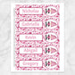Printable Personalized Pink Gnome Hearts Bookmarks at Printable Planning.
