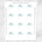 Printable Turquoise Snowflake Gift Tag Stickers at Printable Planning