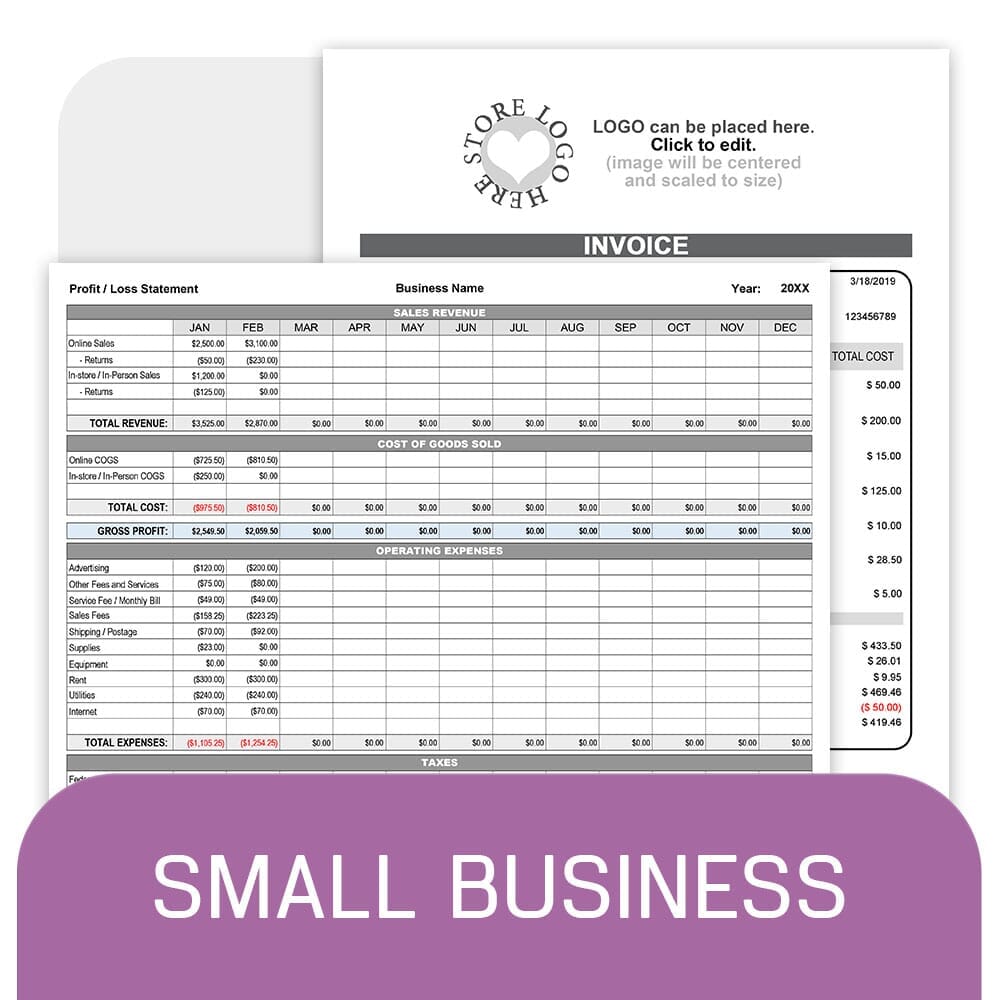 Small Business Printables | Invoices, Trackers, and Forms