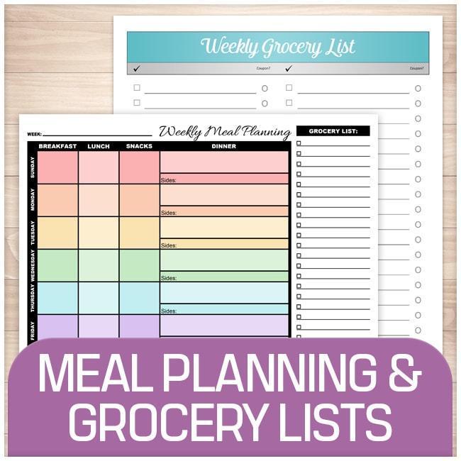 Meal Planning and Grocery Lists