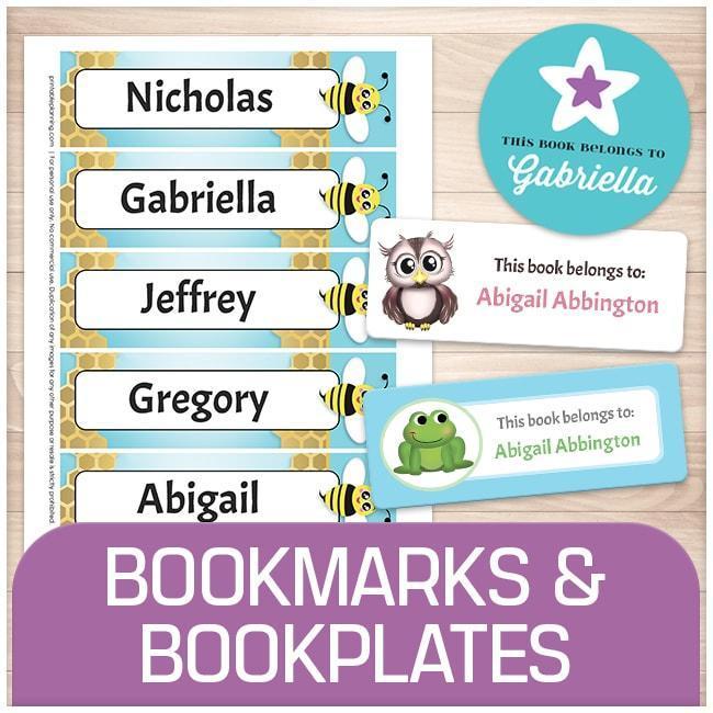Bookmarks and Bookplates