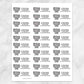 Printable Adorable Gray Elephant Address Labels at Printable Planning. Sheet of 30 labels.