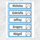 BUNDLE Personalized Baseball Bookmarks Printable At Printable