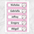 BUNDLE Personalized Baseball Bookmarks Printable At Printable