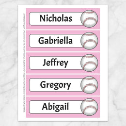 BUNDLE: Personalized Baseball Bookmarks - Printable at Printable ...