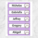 BUNDLE Personalized Baseball Bookmarks Printable At Printable