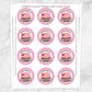 Printable Cupcake "Friendship is Sweet!" Favor Stickers at Printable Planning. Sheet of 12 stickers.