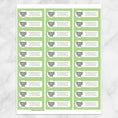 Cute Elephant Green Background Address Labels - Printable at Printable ...