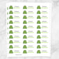 Printable Cute Frog Name Labels for School Supplies at Printable Planning. Sheet of 30 labels.