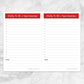 Printable Daily To-Do Lists - 2 Per Page - Task Checklists in red at Printable Planning.