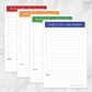 Daily To-Do Lists - 2 Per Page - Task Checklists BUNDLE in 4 Bold ...