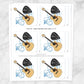 Printable I Pick You Guitar Valentine's Day Cards at Printable Planning. Sheet of 6 cards.
