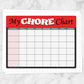 Printable Kids Chore Chart - 'My Chore Chart' Weekly Page in red at Printable Planning.