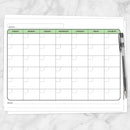 Modern Blank Monthly Calendar - 6 Full Page BUNDLE - Printable at ...