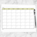 Modern Blank Monthly Calendar - 6 Full Page BUNDLE - Printable at ...