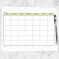 Modern Blank Monthly Calendar - 6 Full Page BUNDLE - Printable at ...