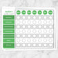 Printable Personalized Chore Chart, Green Weekly Pages at Printable Planning.