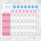Printable Personalized Chore Chart BUNDLE, Pink Blue Weekly Pages at Printable Planning.