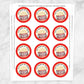 Printable Popcorn 2" Round "You Make My Heart Pop!" Favor Stickers at Printable Planning. Sheet of 12 stickers.