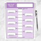 Printable Remaining Debt Payoff Progress Bar Worksheets in Purple at Printable Planning.