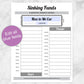 Printable Sinking Funds Savings Chart, 6 Months Weekly at Printable Planning. Edit all blue fields.