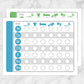 Printable Toddler Chore Chart BUNDLE - Blue Green Daily Routine Weekly Pages at Printable Planning.
