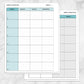 Printable Turquoise Weekly Lesson Plan for Teachers, School Planning Pages at Printable Planning. 
