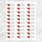 Printable Watermelon Slice Personalized Address Labels at Printable Planning. Sheet of 30 labels.