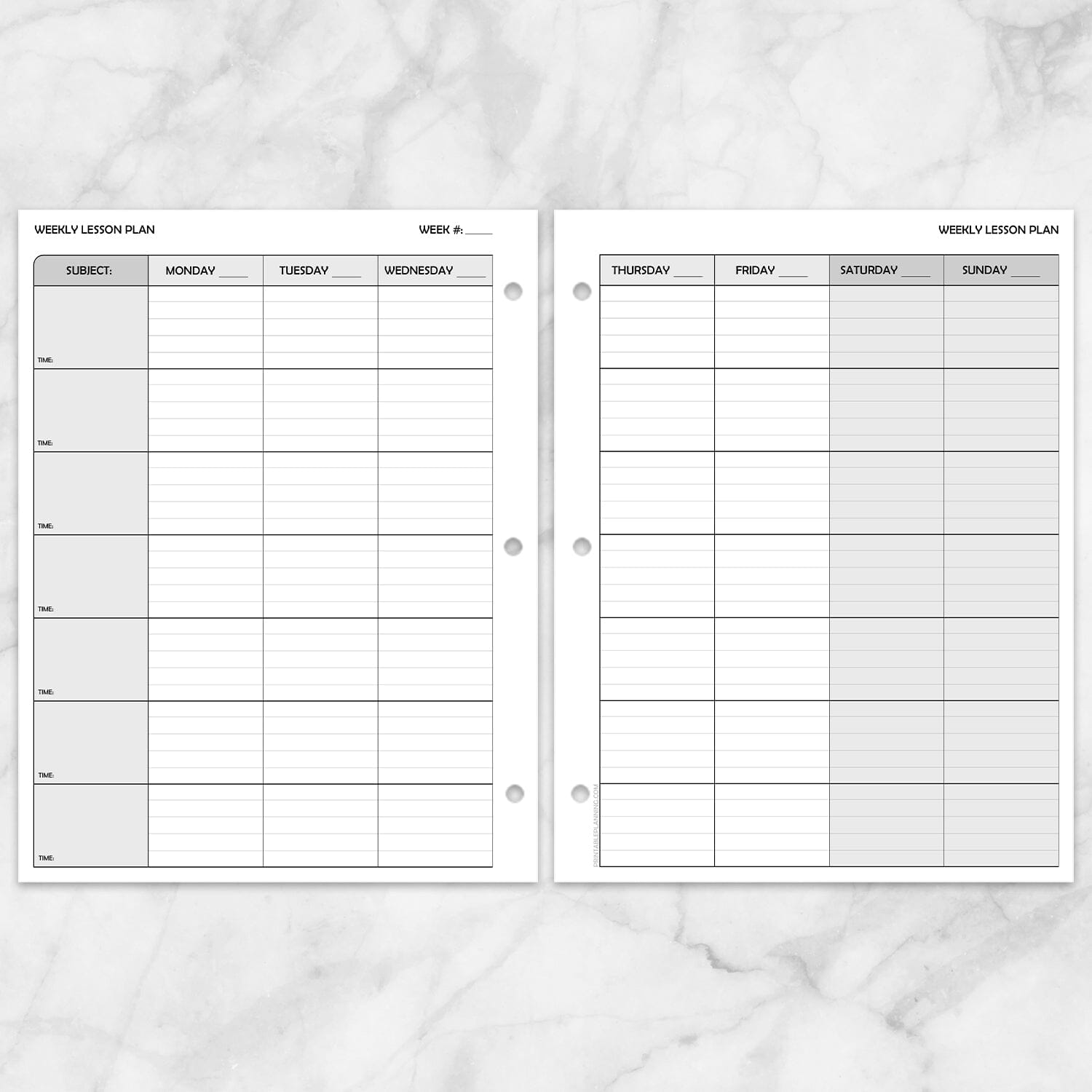 Weekly Lesson Plan For Teachers School Planning Pages Printable At weekly-lesson-plan-for-teachers-school-planning-pages-printable-at