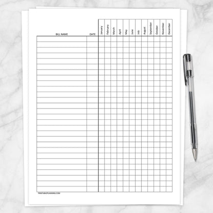 Printable Debt Snowball Sheet, Debt Payoff Plan, and Bill Payment Tracker Log - BUNDLE at Printable Planning