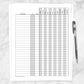 Printable Bill Payment Tracker Log with Amount Column - Full Year, at Printable Planning