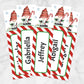 Printable Personalized Holiday Candy Cane Gnome Bookmarks at Printable Planning.