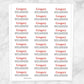 Printable Name Labels in red and gray for School Supplies on White at Printable Planning