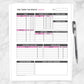 Printable Personalized Nanny Log BUNDLE - Daily Toddler Care Sheet, Pink Blue at Printable Planning