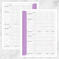 Printable Purple Damask Recipe Pages at Printable Planning