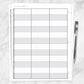 Printable Schedule Sheet in 15 Minute Increments, front and back at Printable Planning