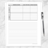 Weekly School Assignments and Tests Sheet - Printable at Printable ...